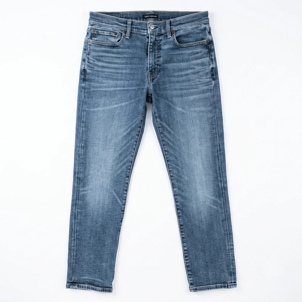 Lucky Brand 121 Slim Straight Mens W33 L30 Blue Denim Jeans Casual Workwear Core